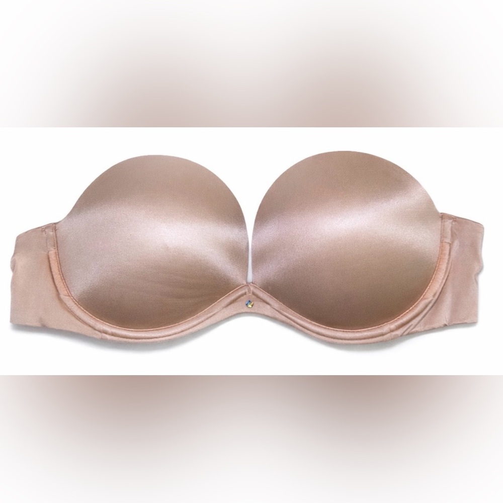 Victoria’s Secret Very Sexy‎ Strapless Bra 32DD Nude Beige Convertible Summer 💎